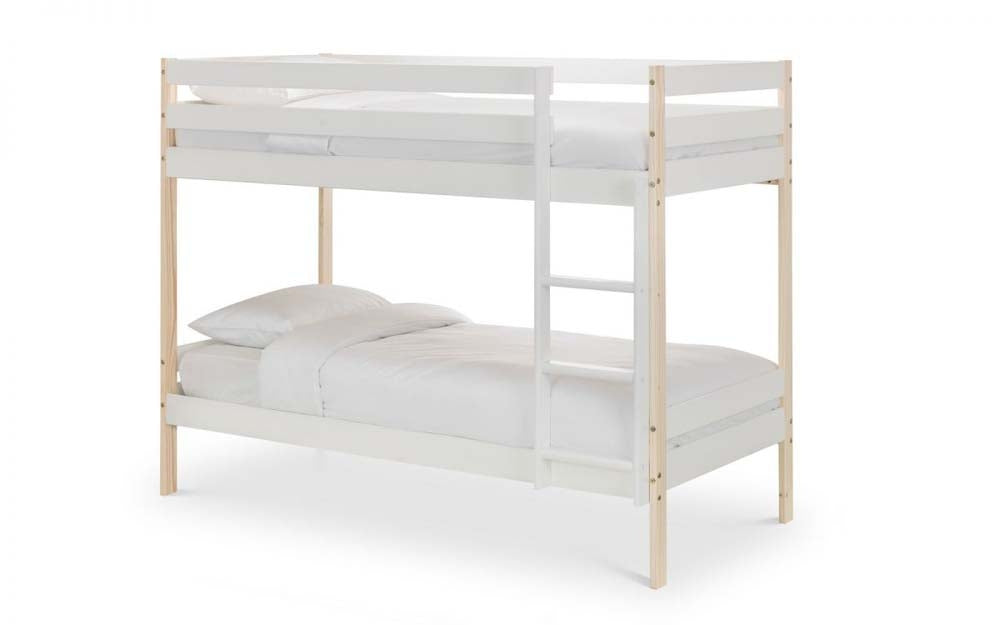 Super Nova White And Pine Bunk Bed