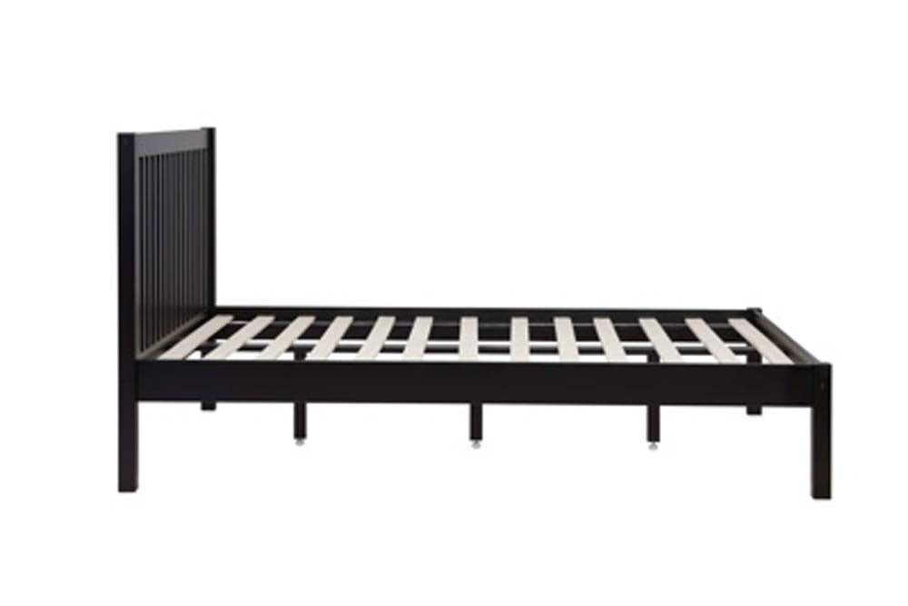 Nomad Black Wooden Double Bed Frame