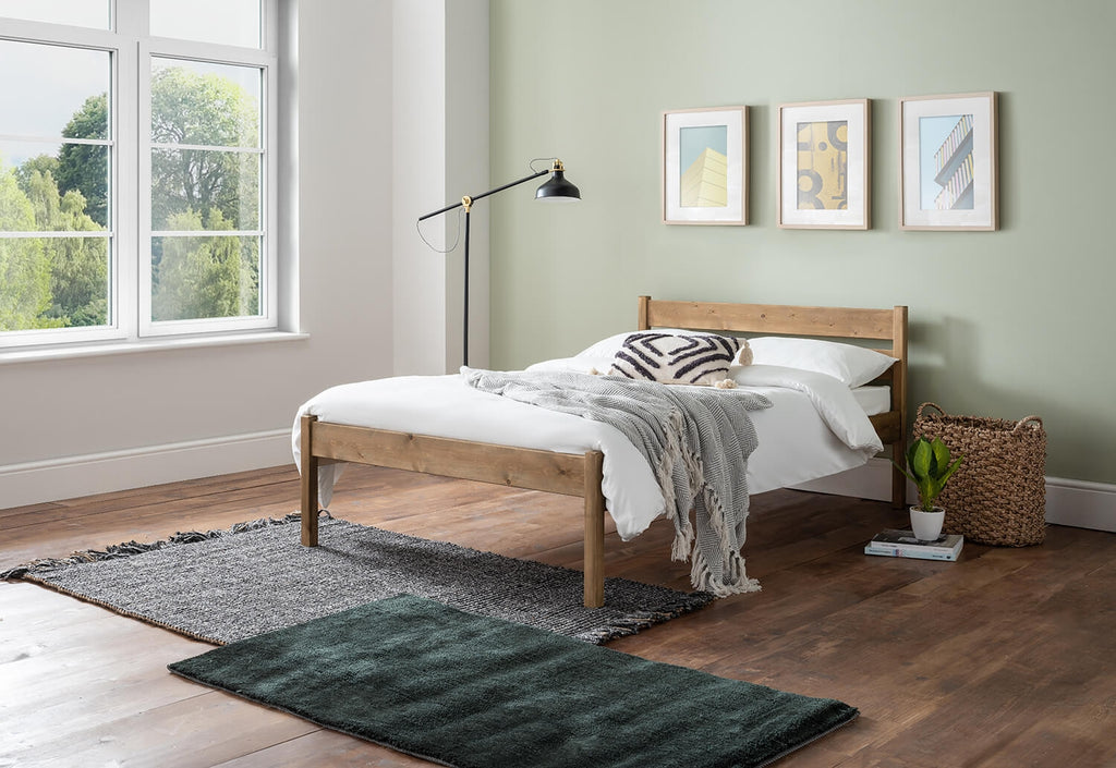 Lenton White Double Bed Frame