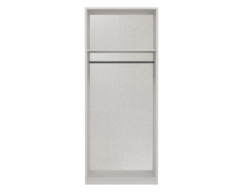 Arden Cashmere Grey  High Gloss 2 Door Robe