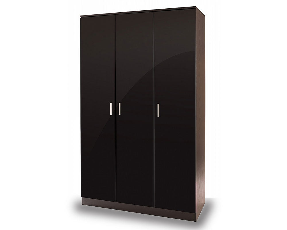 Otto Black High Gloss 3 Door Robe