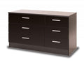 Otto Black High Gloss 6 Drawer Chest