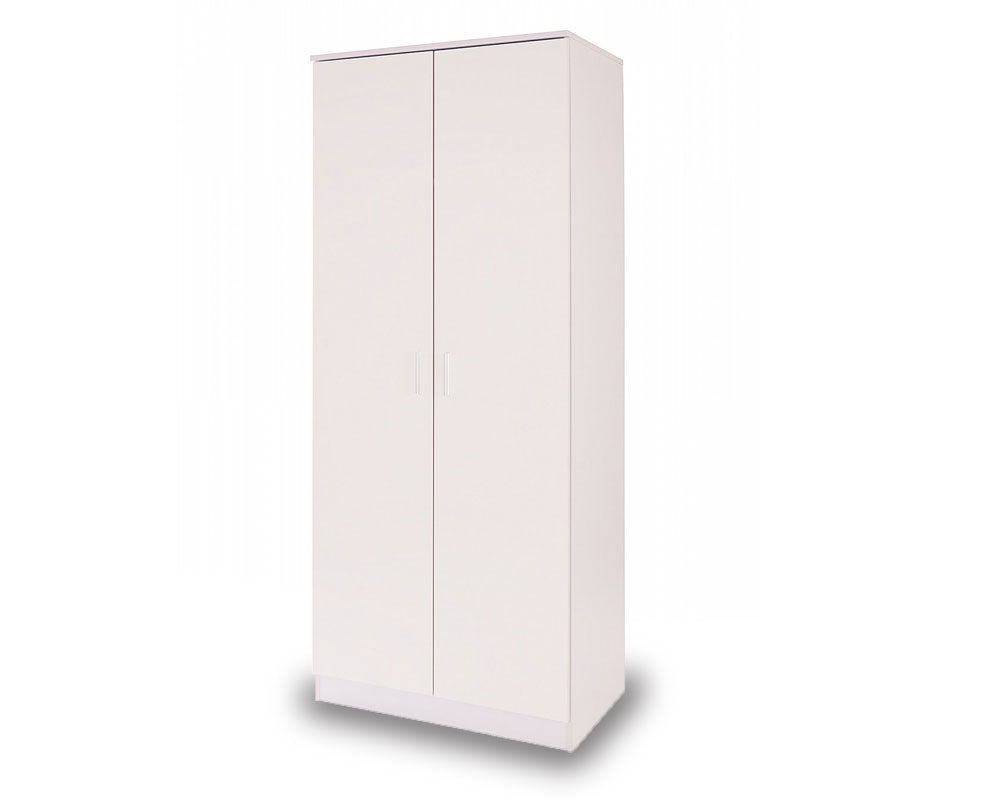 Otto White High Gloss 2 Door Robe