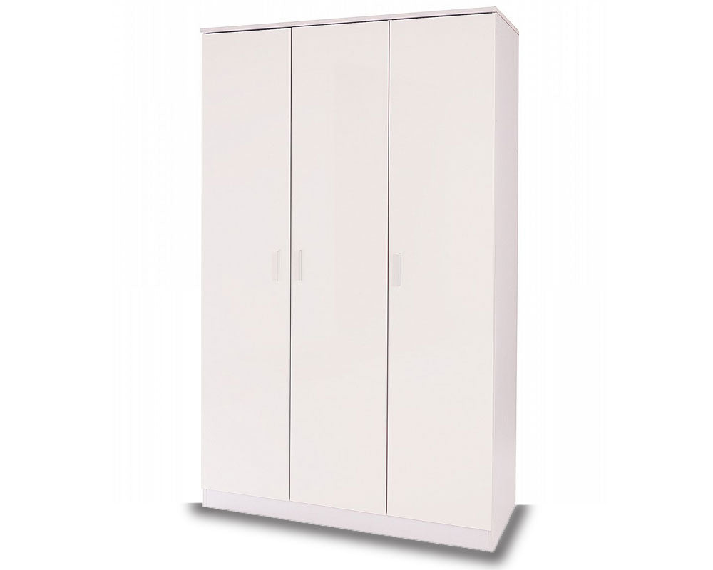 Otto White High Gloss 3 Door Robe