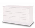 Otto White High Gloss 6 Drawer Chest