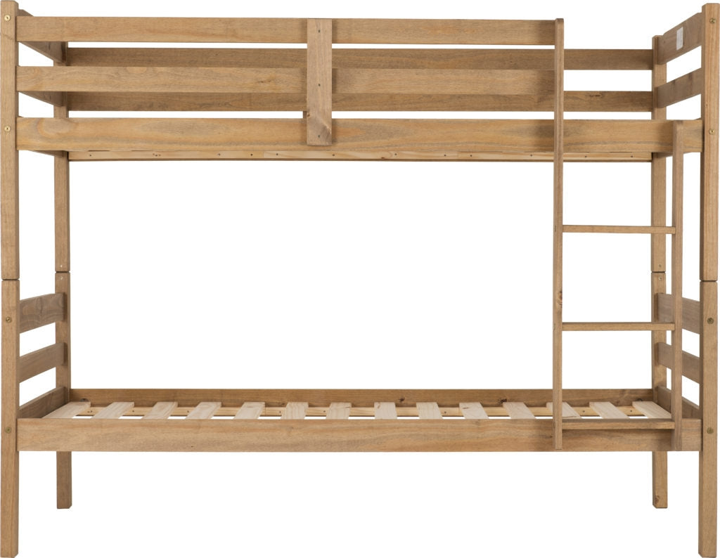 Ranch Style Waxed Pine Bunk Bed