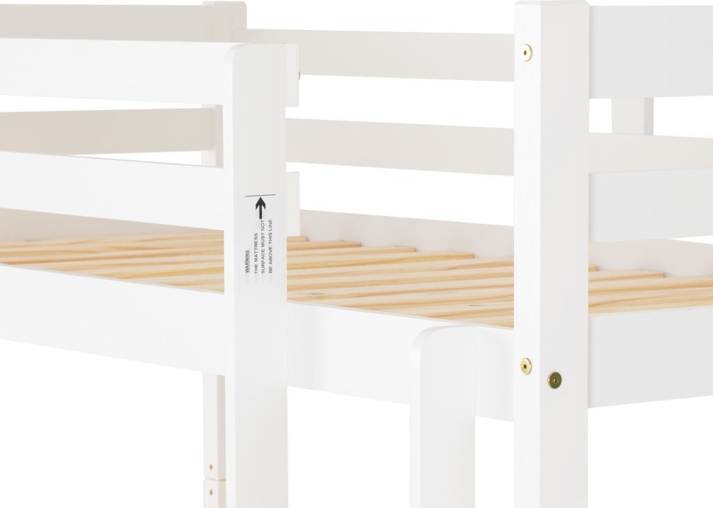 Ranch Style White Bunk Bed