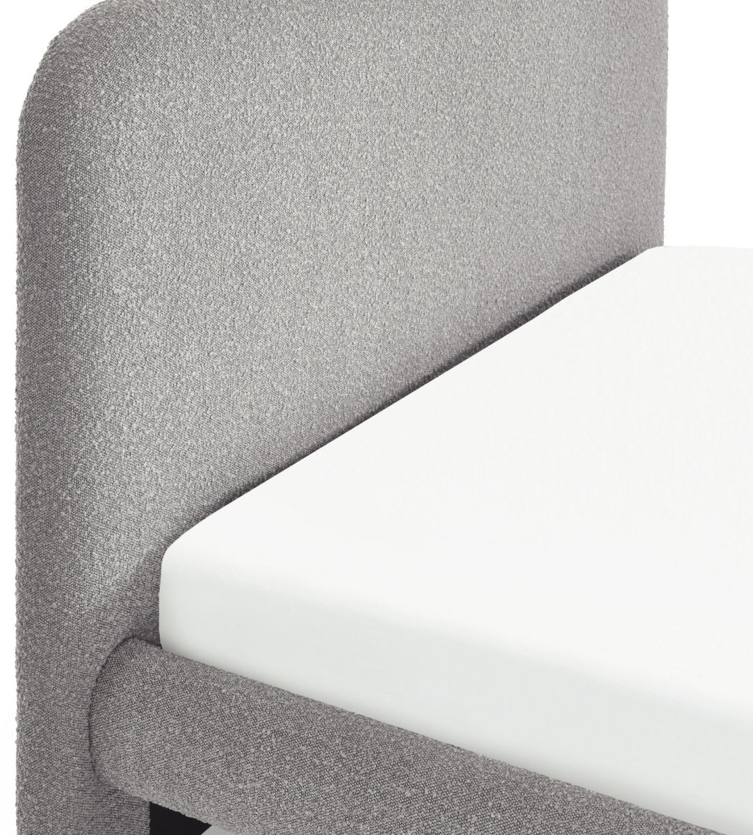 Patina curved headboard detail