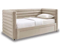 Pebble Upholstered Day Bed With Drawers