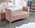 Petal Plush Pink Storage Bench