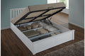 Flame White Three Quarter Ottoman Storage Bed Frame