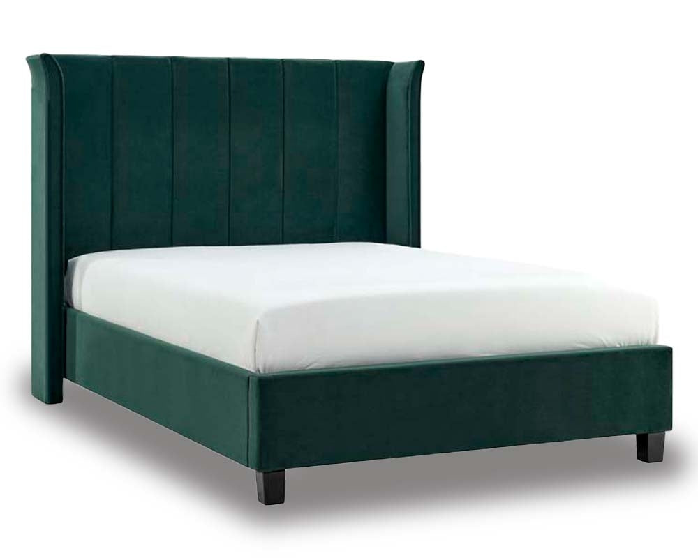 Planet Emerald Winged Double Bed Frame