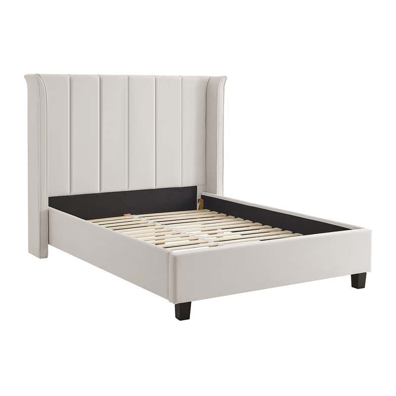 Planet Natural Winged Double Bed Frame