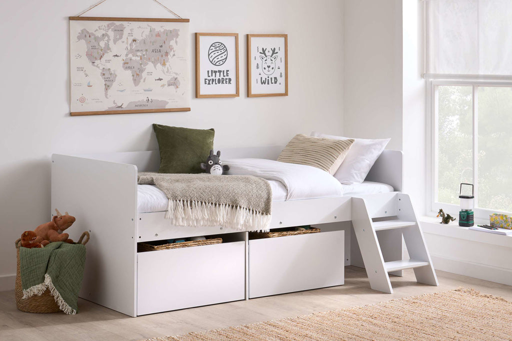 Hoppy Cabin Bed in a bedroom