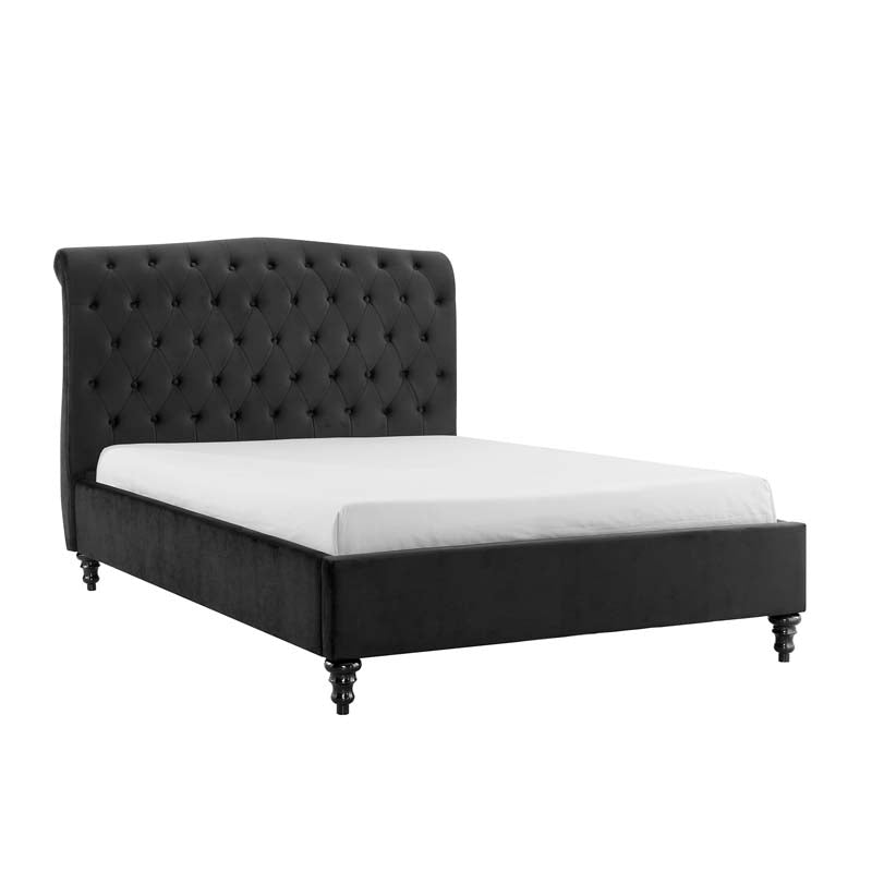 Rosemary Black Double Bed Frame