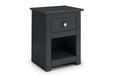 Fradley Anthracite Grey 1 Drawer Bedside