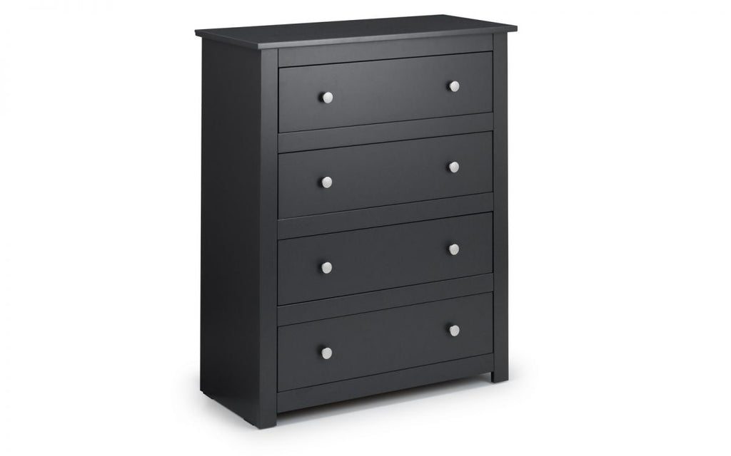 Fradley Anthracite Grey 4 Drawer Chest