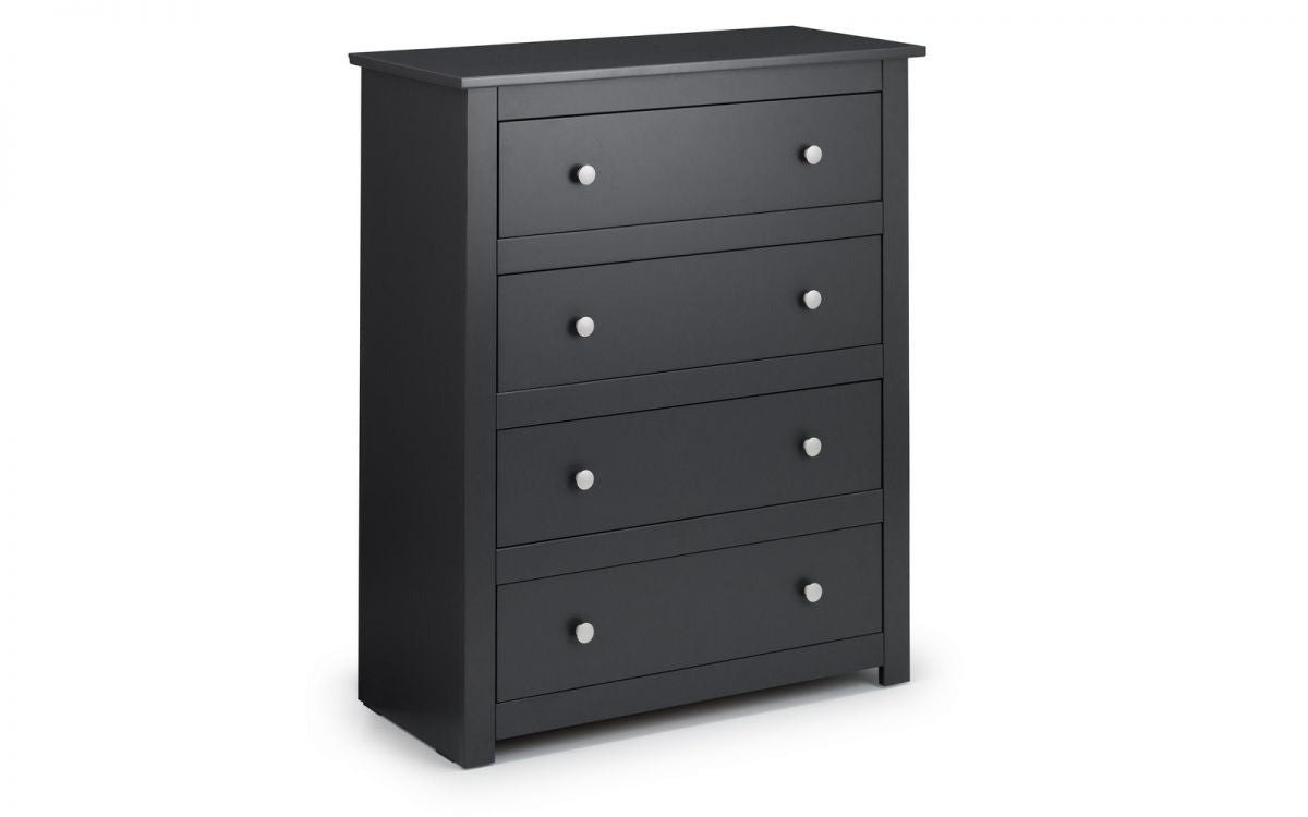 Fradley Anthracite Grey 4 Drawer Chest