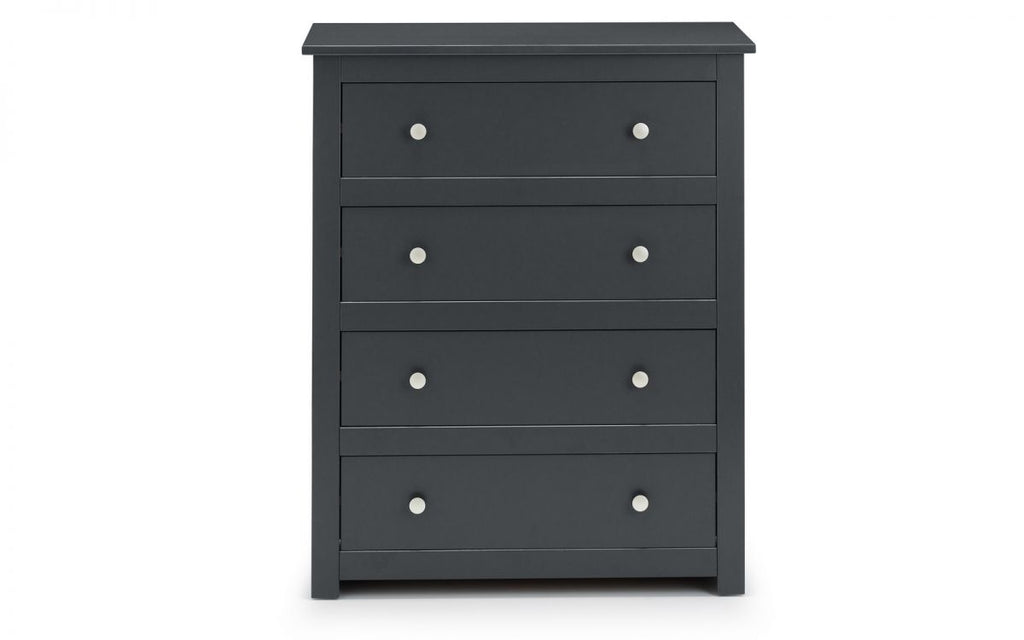 Fradley Anthracite Grey 4 Drawer Chest