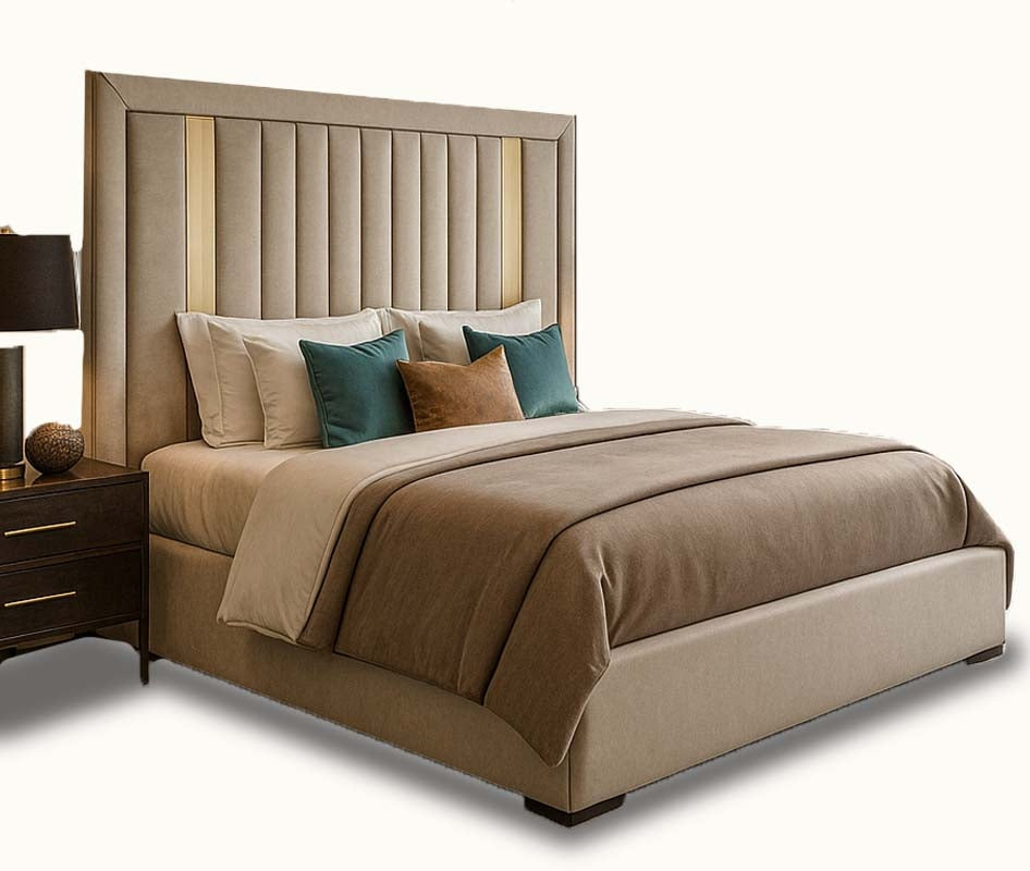Rule The Room Raffles Gold Three Quarter Bed Frame