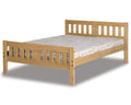 Ria Antique Waxed Pine Double Bed Frame