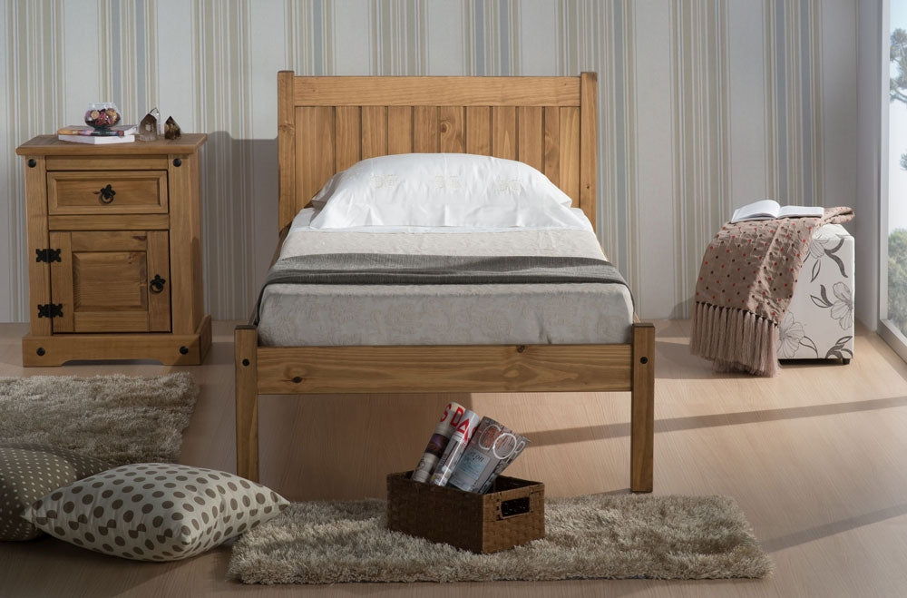 Ryan Antique Pine Single Bed Frame
