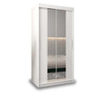 Ripon White Sliding Door Wardrobe 100cm