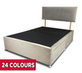 Romantic Square Super King Size Divan Bed Base And Headboard