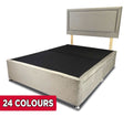 Romantic Charlie Double Divan Bed Base And Headboard