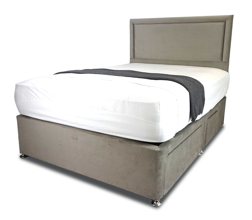 Romantic Charlie Three Quarter Divan Bed Base And Headboard