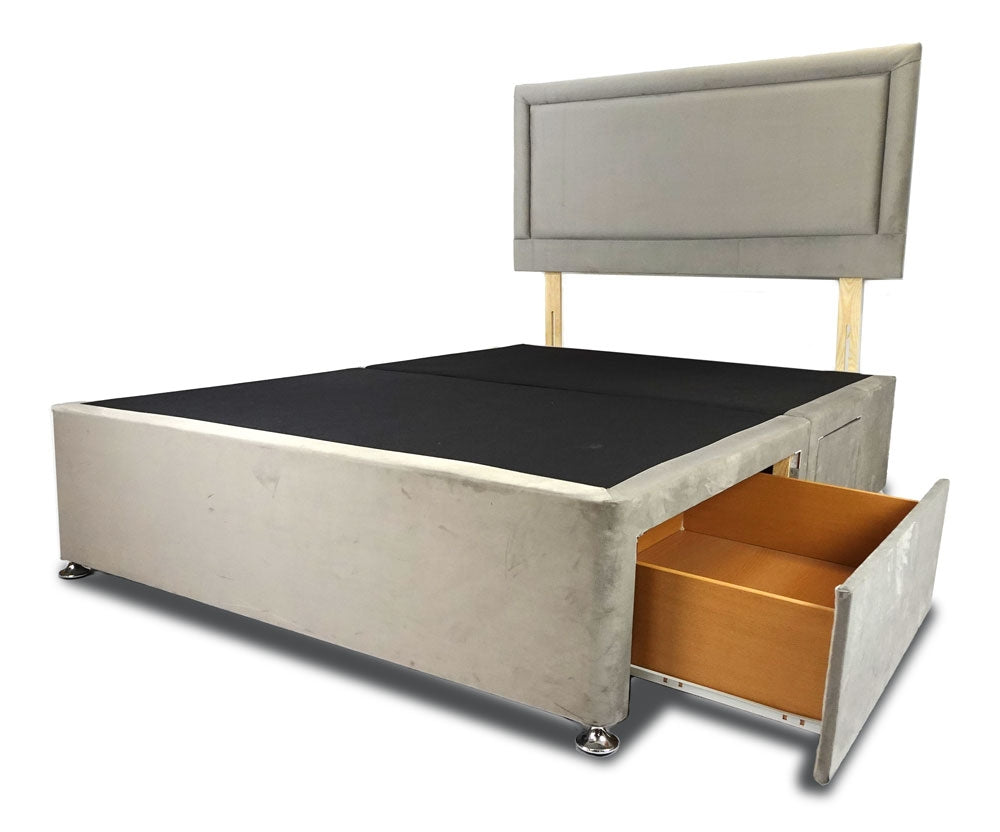 Romantic Charlie Three Quarter Divan Bed Base And Headboard