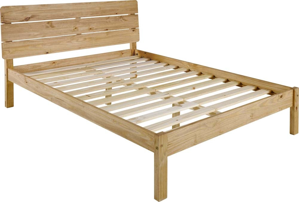Roman Pine Double Bed Frame