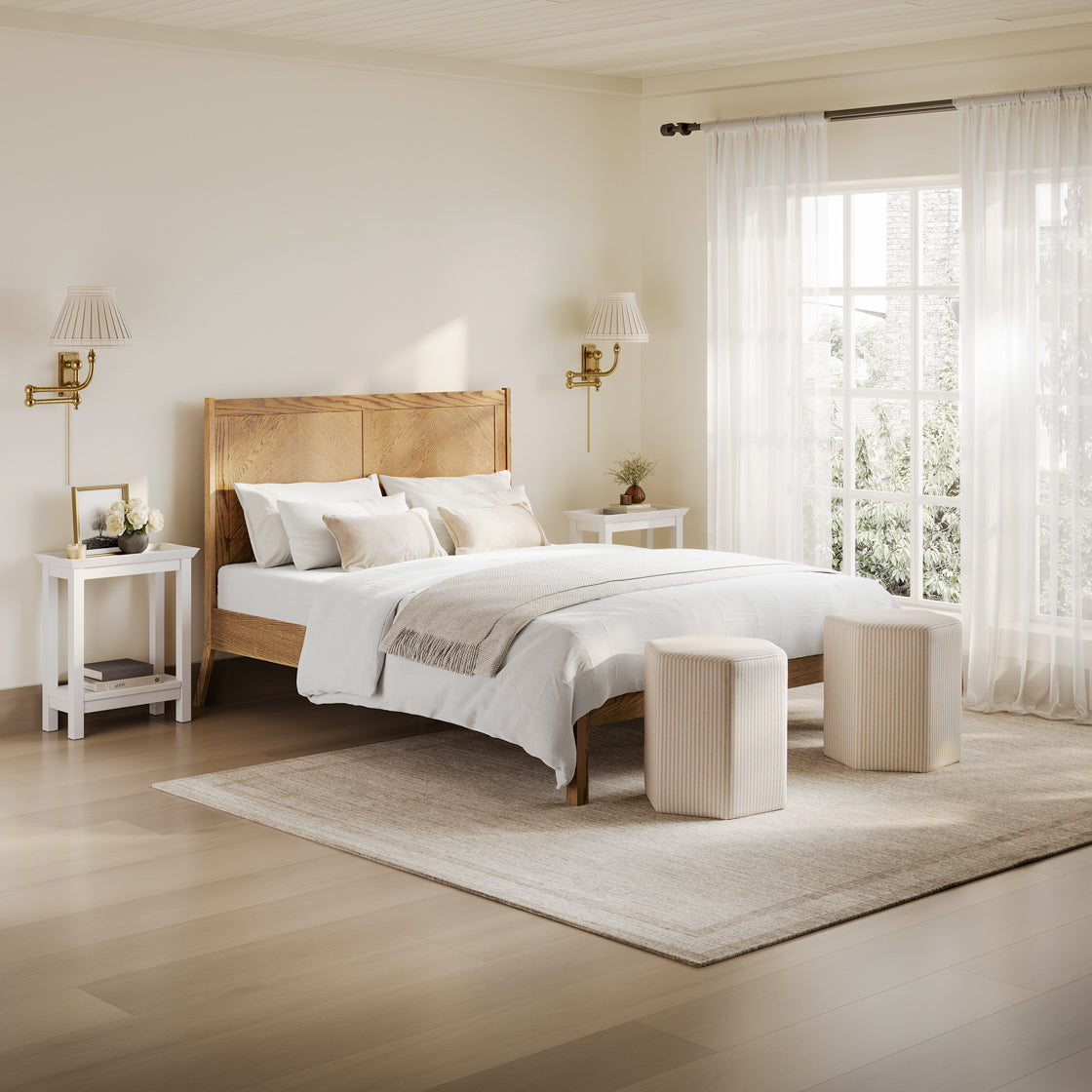 Sabio Grove Oak King Size Bed Frame