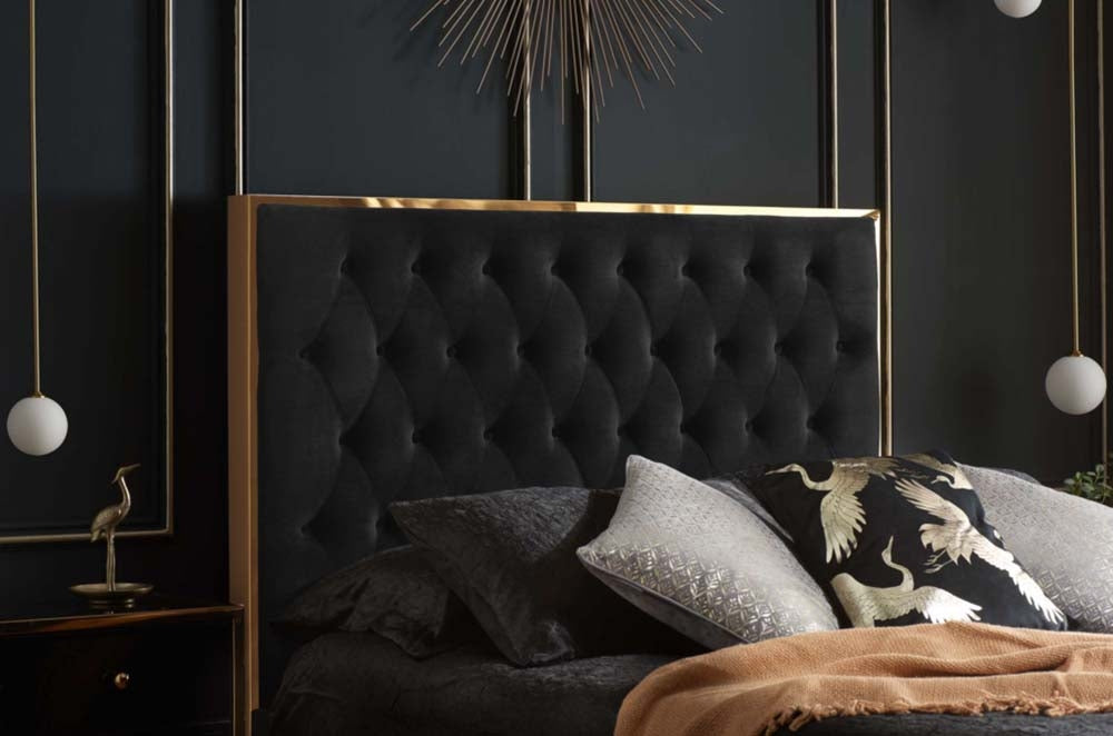 Charles Black King Size Bed Frame