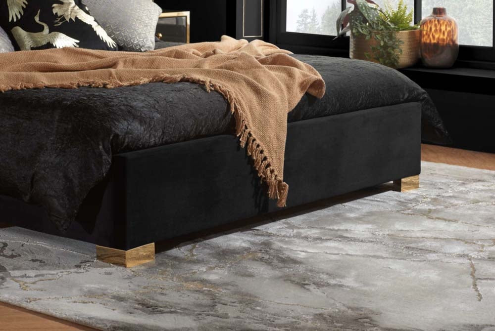 Charles Black King Size Bed Frame