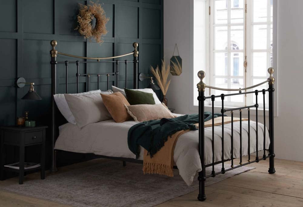 Bronte Black King Size Bed Frame