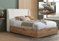 Halfren White King Size Ottoman Bed Frame