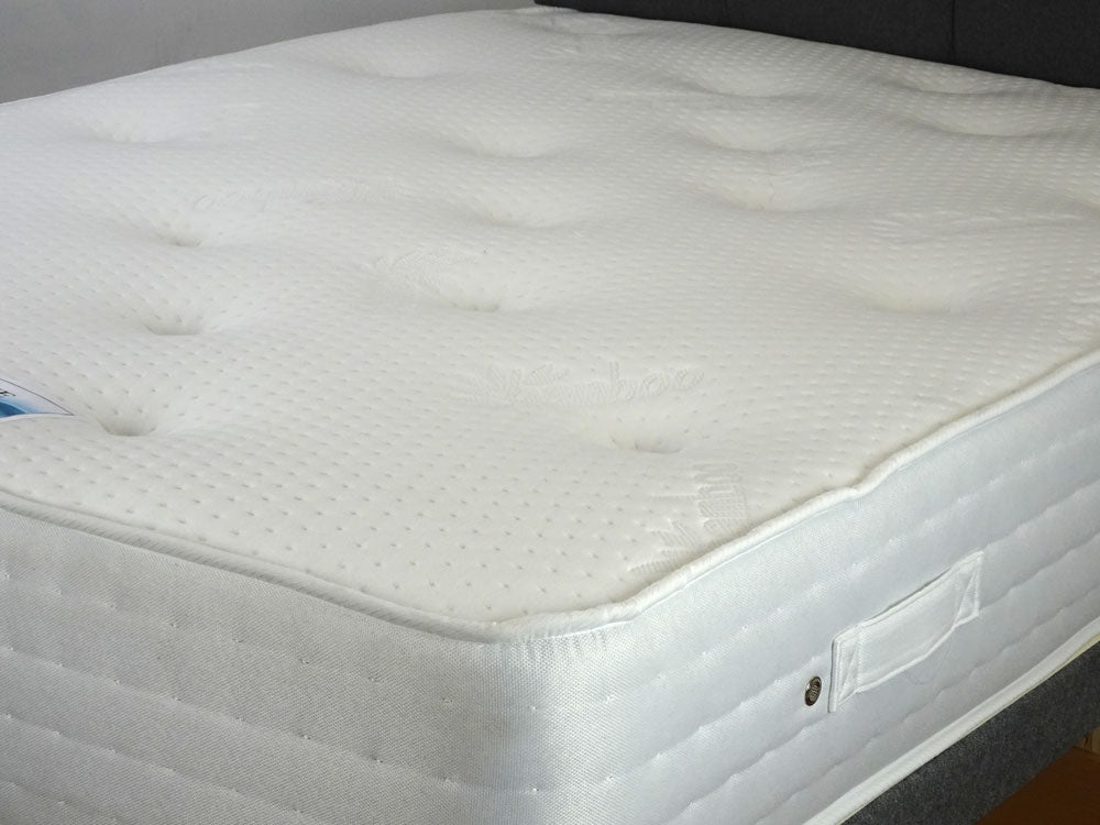 Serene Bamboo Three Quarter 2 Drawer Divan Bed And Free Ruby Headboard