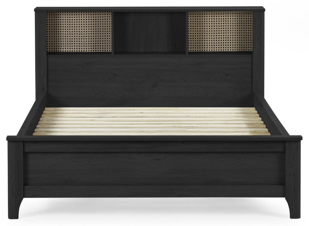 Sidney Black Ash King Size Bed Frame without mattress