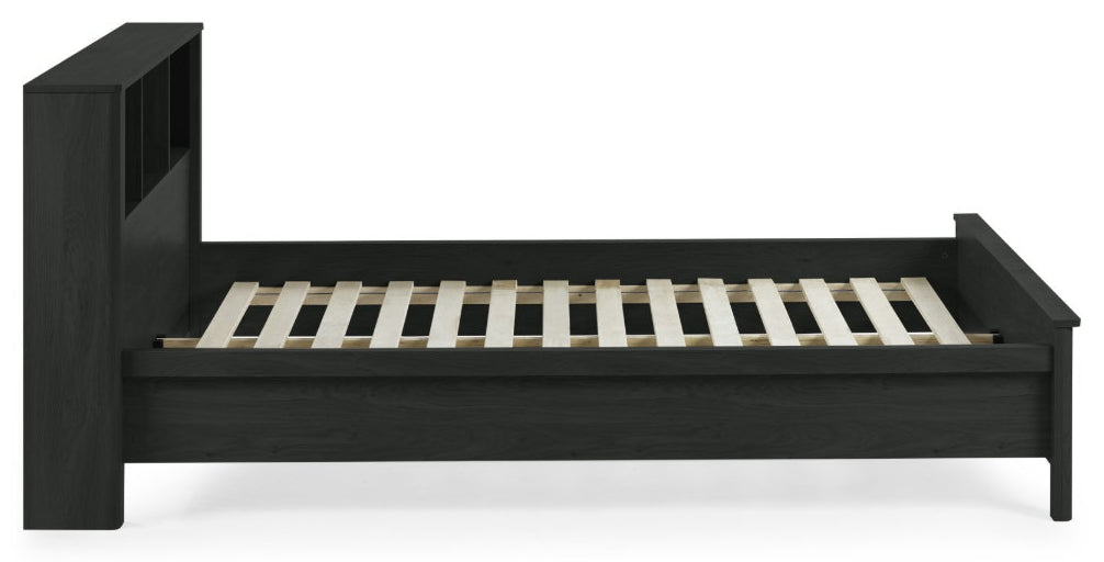 Sidney Black Ash King Size Bed Frame side view