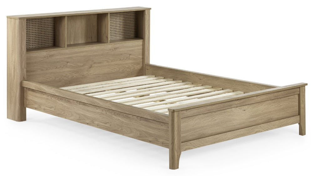 Sidney Oak Effect Double Bed Frame front view