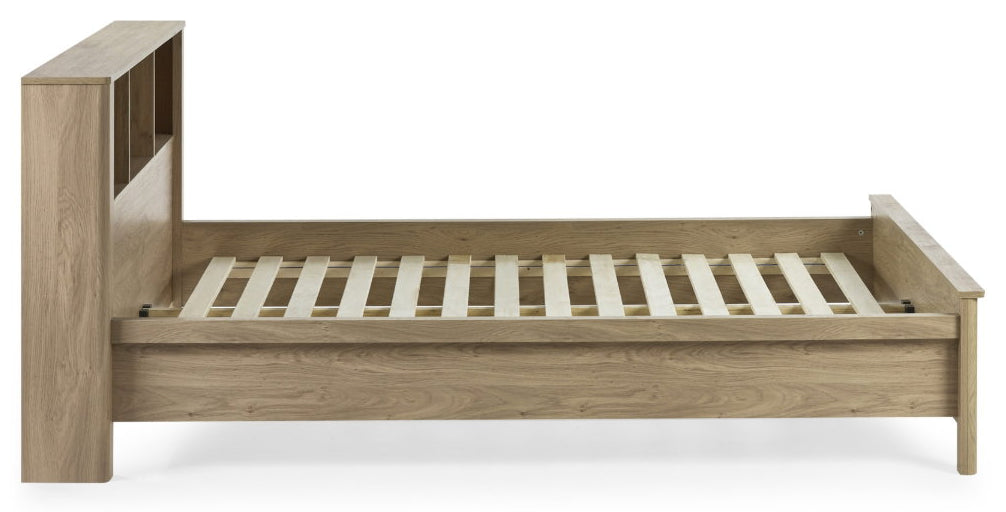 Sidney Oak Effect King Size Bed Frame side view