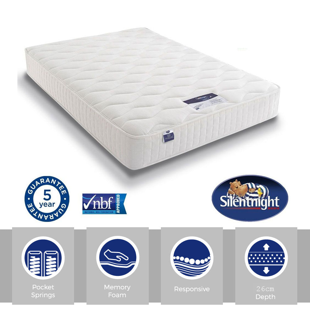 Silentnight Essence Mirapocket 1000 Memory King Size Mattress