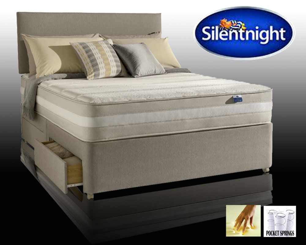 Silentnight Moscow Pocket Memory Super Kingsize 2 Drawer Divan