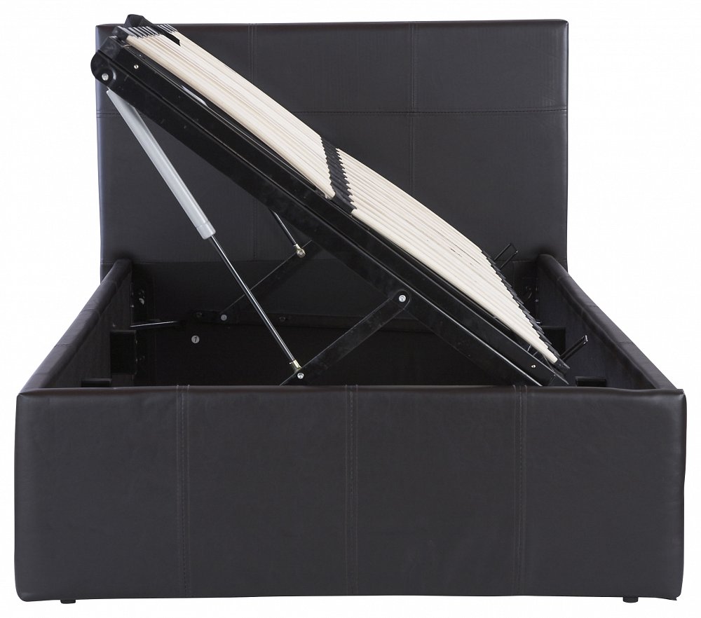 Side Lift Ottoman Storage Black Three Quarter (3/4) Bed Frame