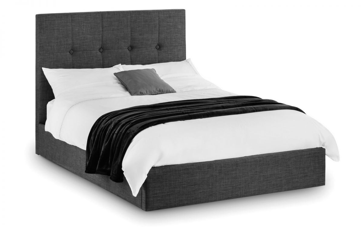 Solihull Slate Grey Double Ottoman Bed Frame