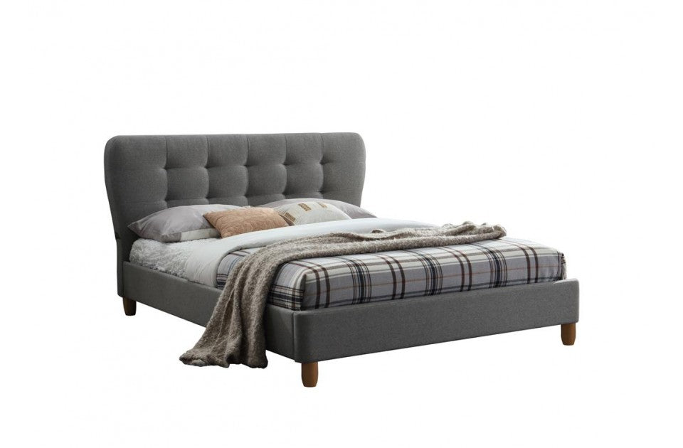 Stockland Grey Fabric Three Quarter Contemporary Bed Frame