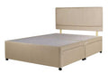 Superior Super Kingsize Divan Bed Base Stone Fabric
