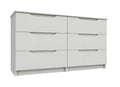 Sutton Alpine White High Gloss 3 Drawer Double Chest
