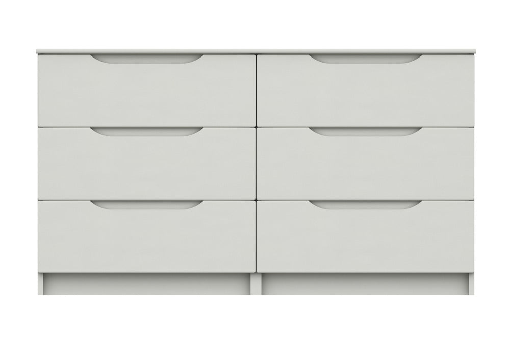 Sutton Alpine White High Gloss 3 Drawer Double Chest
